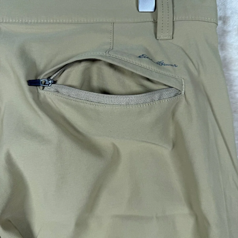Eddie Bauer Mens 33x30‎ Khaki Beige Adventure Travel Hiking Pants Outdoor